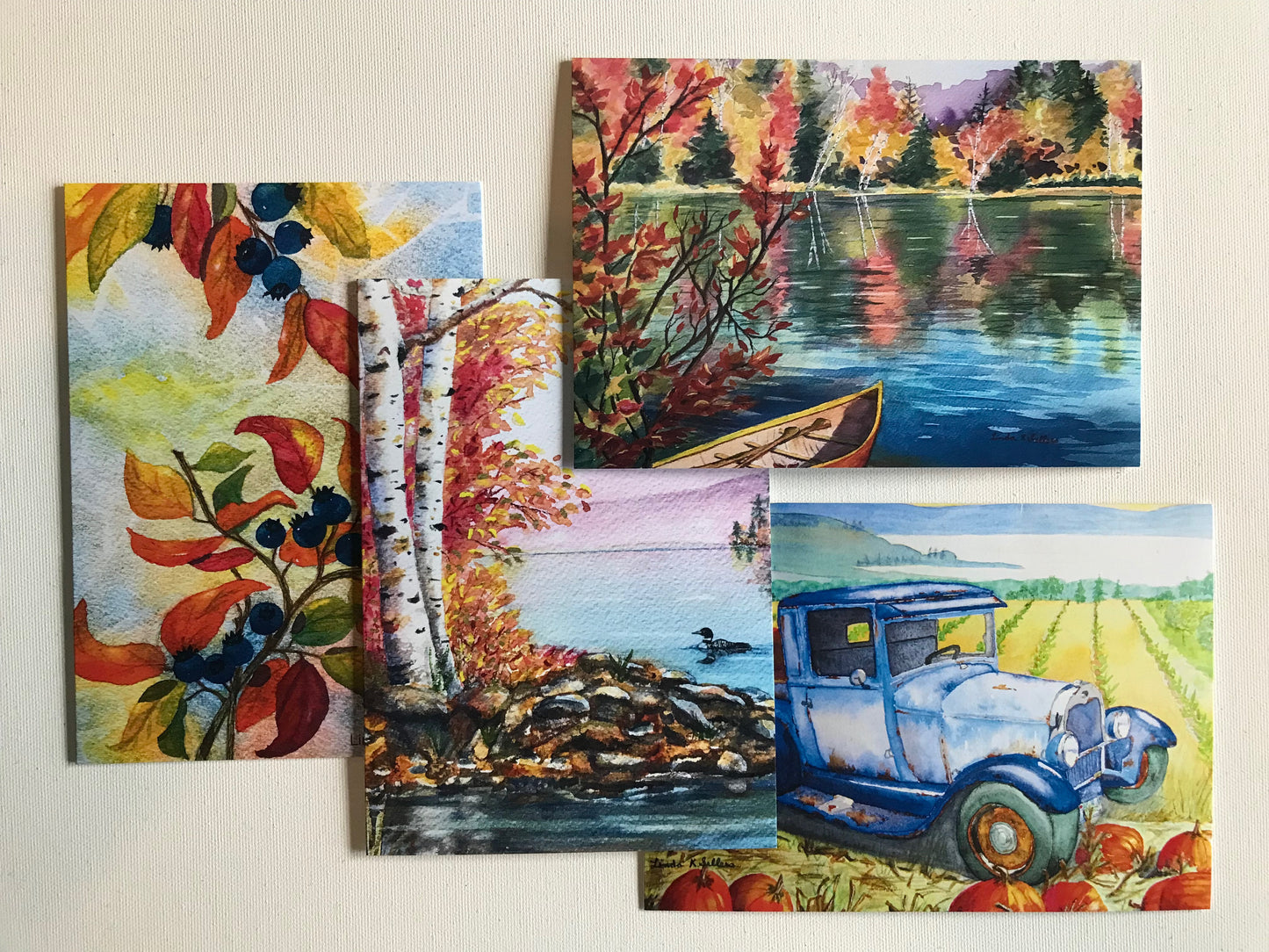 AUTUMN 4-card set